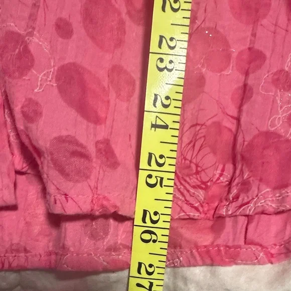 Cato Pink Button‎ Down Women's Shirt 14/16W gorgeous sparkly Polka dots - Picture 12 of 15